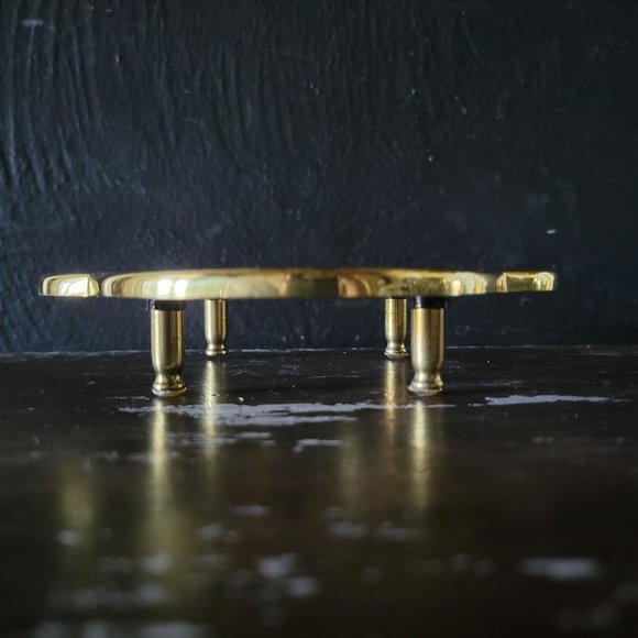 Vintage Baldwin Polished Brass "Oglethorpe" Trivet American Museum Collection - Picture 2 of 5